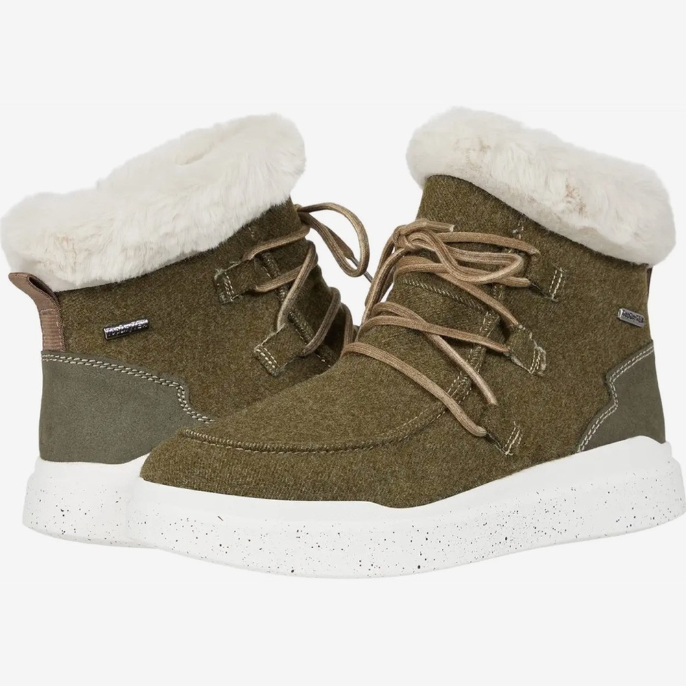 Romika Helsinki 01 Faux Fur Lace Up Booties size 40 NWT